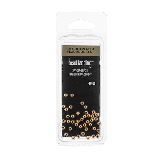 3mm Metal Spacer Beads, 40ct. by Bead Landing™